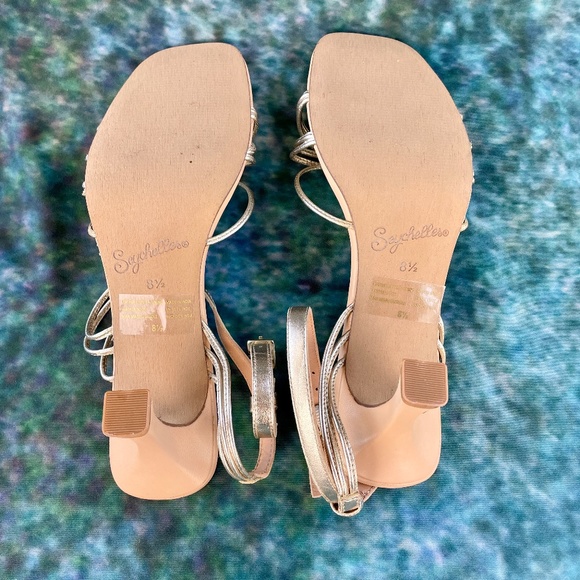 Seychelles Starboard Heels in Gold and Vacchetta Leather NIB - Picture 4 of 8